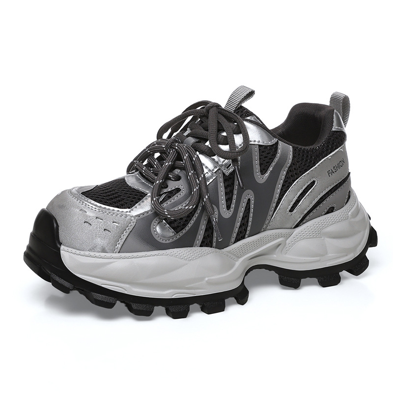 Women Shoes Tennis - Mesh Chunky Sneakers Women Breathable Platform