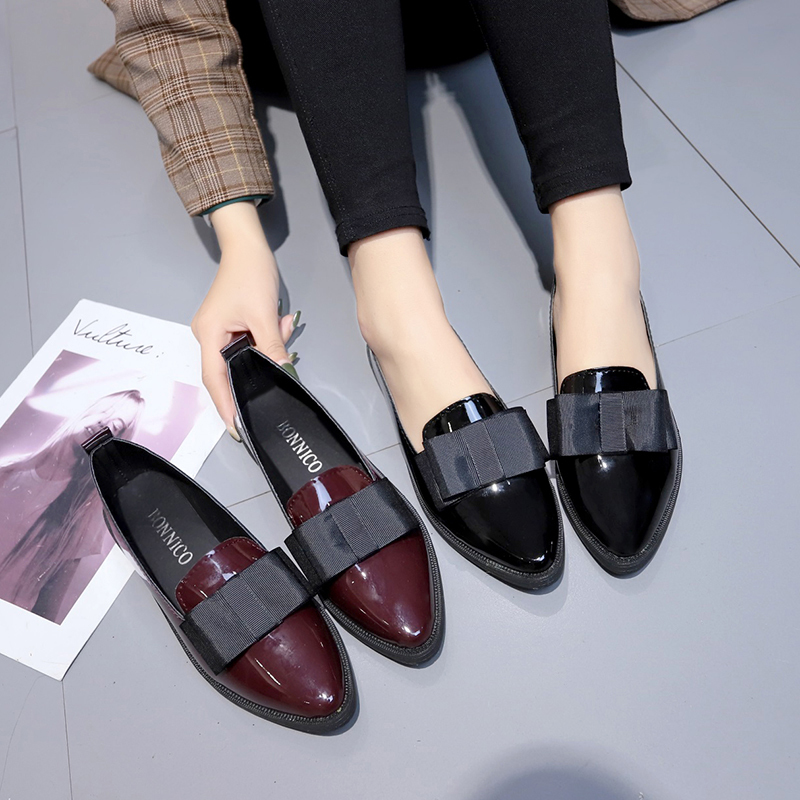 Black/ Wine Red Patent Leather - Women Shoes On Sale recension och pris