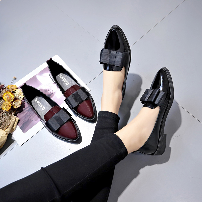 Black/ Wine Red Patent Leather - Women Shoes On Sale recension och pris