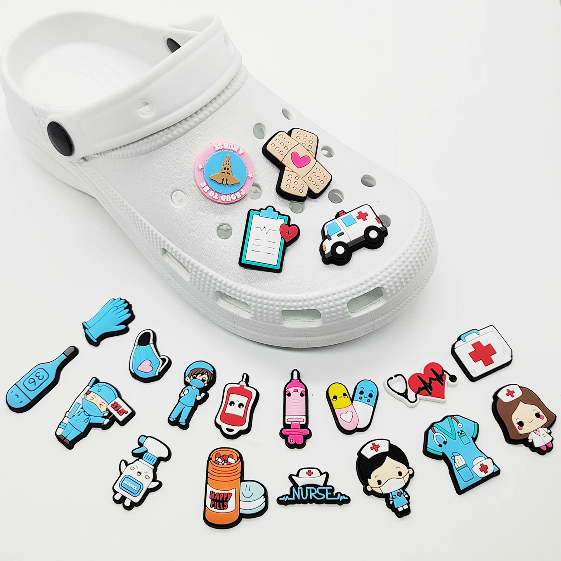 New 1pcs PVC Shoe Charms for C - Women'S Shoes Crocs recension och pris