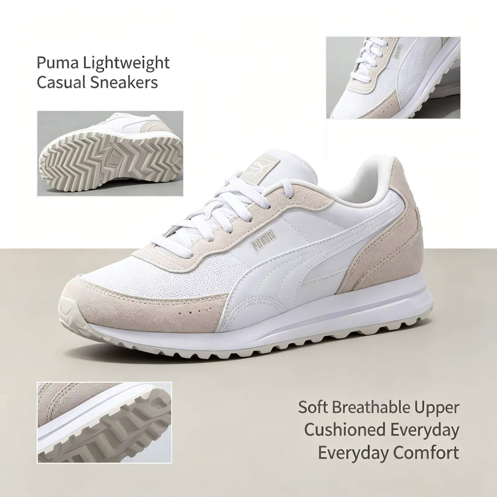 New Hot Puma White Lightweight - Women Shoes Jordan recension och pris