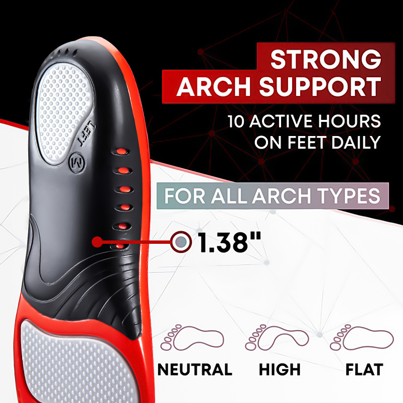 Premium Silicone Gel Insoles f - Women'S Shoes With Plantar Fasciitis recension och pris