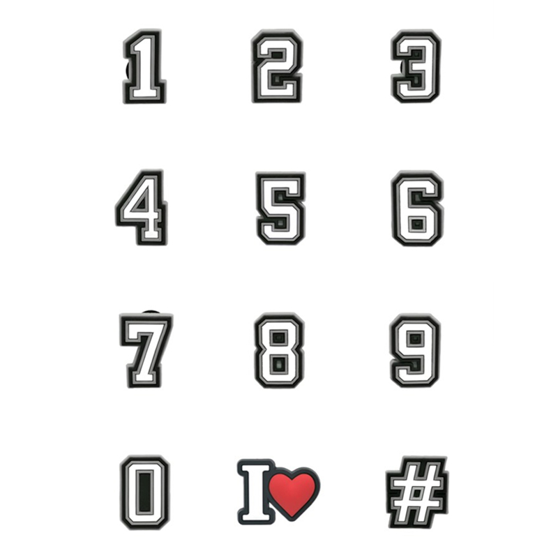 1pcs PVC Number Shoe Charms fo - Women'S Shoes Crocs recension och pris